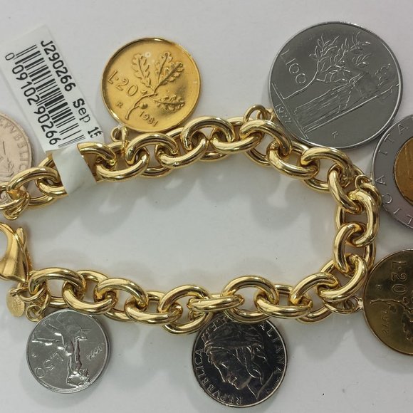 Italia Lire Coin Bracelet charm Bracelet QVC - Picture 6 of 8